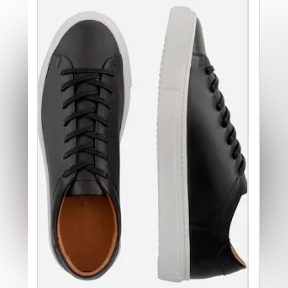 Beckett Simonon Black Leather Reid Men's Sneakers